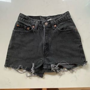 VINTAGE LEVIS 512 GREY SHORTS